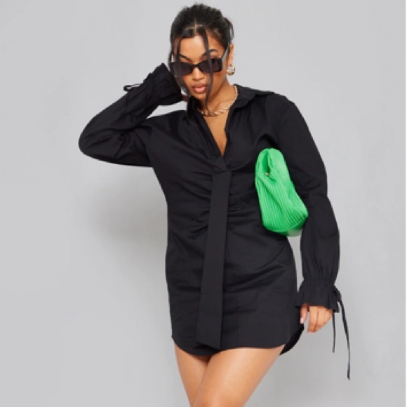 Business Casual Shirt Dress - Picture 2 of 3